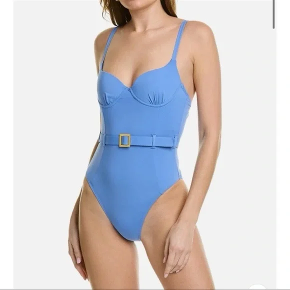 NWT We Wore What Onia Danielle One Piece Belted Swimsuit